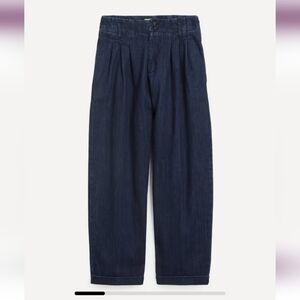 YMC Navy Earth Keaton Denim Trousers $225 USD 80'S style wide leg